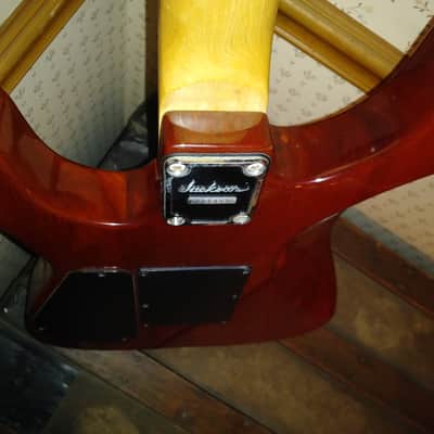 Jackson Dinkyish ? trans orange over flamed maple image 4