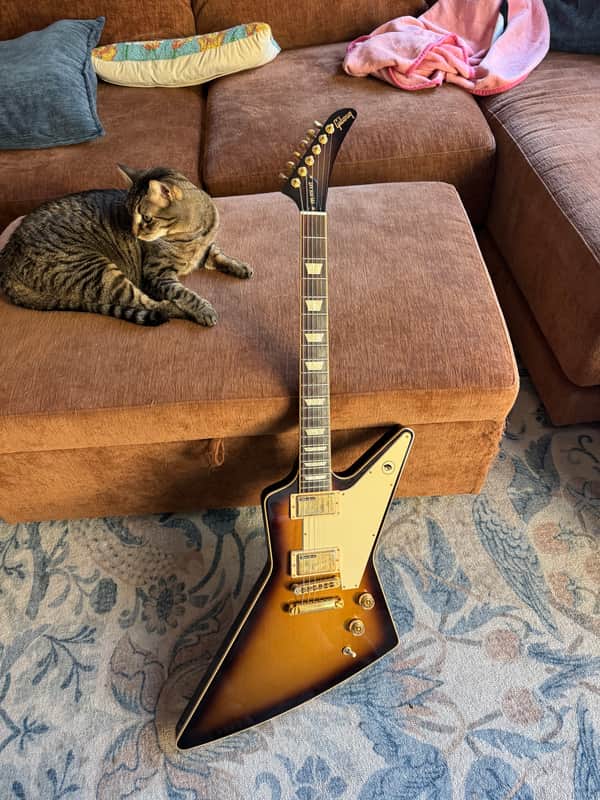 Gibson Bill Kelliher "Golden Axe" Explorer 2013 - Go-Gold Burst image 1