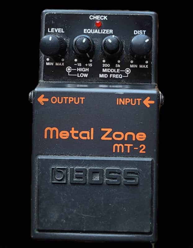 Boss MT-2 Metal Zone (Silver Label) 1991 - Present - Black image 1