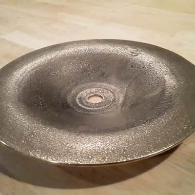 (Very Rare) Vintage Ufip Flat Edge Ice Bell Cymbal with Natural Patina - Very Well Made image 5