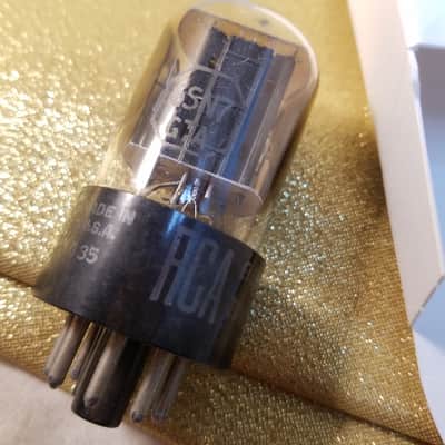 RCA 0% perfect Matched Pair (2) 6SN7GTA tNOS AT1000 TESTED Vacuum Tubes T5 dual side getters short glass 6SN7GTB dual triode 1954-1955 image 2