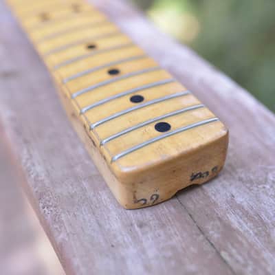 1972 Vintage Fender Stratocaster 3-Bolt NECK Maple Original Frets 1970's Strat Guitar image 14