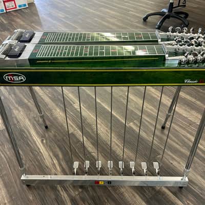 MSA Super Sustain II XL D-10 (Double Neck Ten String) 1980 - Transparent Green image 3
