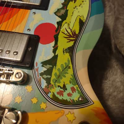 2024 Epiphone Gibson SG '61 "FOOL" Psychedelic Cream Eric Clapton/Todd Rundgren Custom Paintjob w/Case image 7