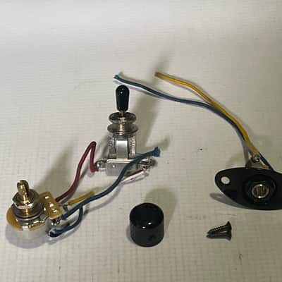 2013 Charvel San Dimas 2H Guitar Electronics Wiring Volume Pot, 3 Way Toggle Switch, Knob image 1