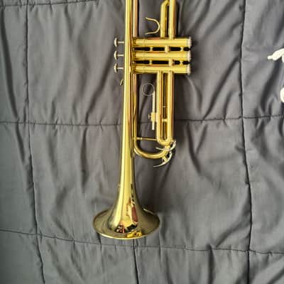 Etude ETR-100 Student Series Bb Trumpet 2010s - Clear-Lacquered Brass image 3