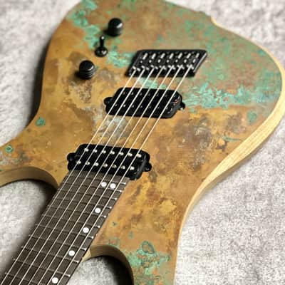 Ormsby Guitars Custom Shop HYPEMACHINE COPPER 7 -Exhibition Model at NAMM2020!!!   Real copper top!! image 5
