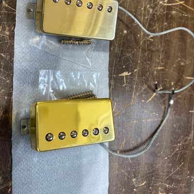 Greco PAF Humbucker Set 1988 - Gold with Mounting Screws image 1