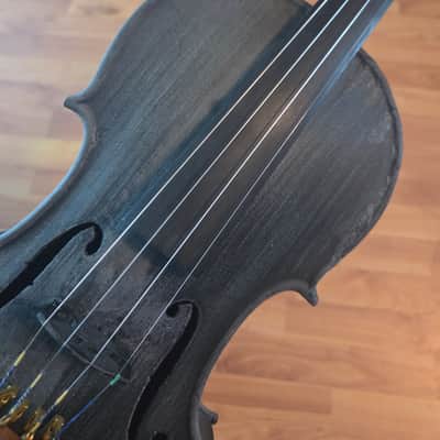 3D Printed Fiddle Violin 4/4 - Black image 7