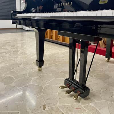 Yamaha C1 PIANOFORTE MEZZA CODA NERO image 3