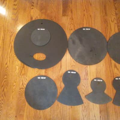 Vic Firth Drum and cymbal muting practice pad set designed for quiet playing image 2