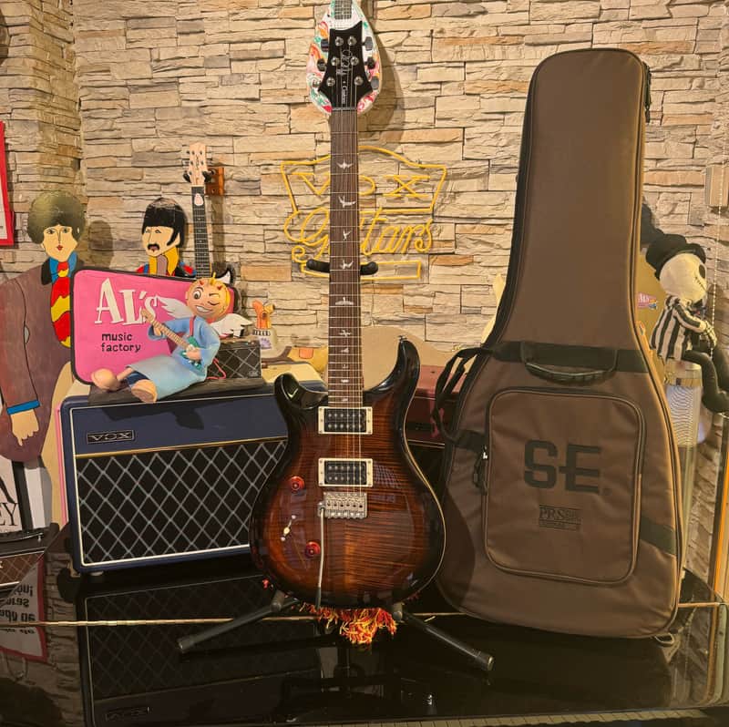 PRS SE CUSTOM 24 Black Gold  Lefty / Zurdo image 1