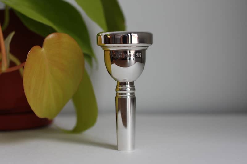 Bach 5G Large Shank Trombone Mouthpiece - Silver Plated image 1