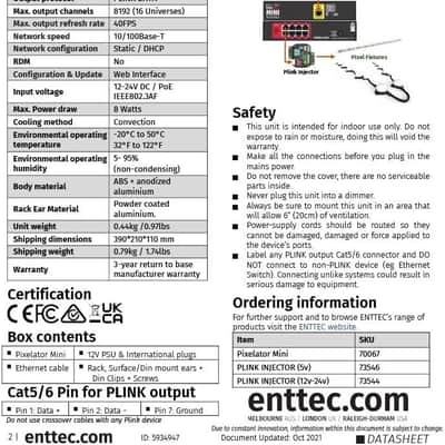 ENTTEC Pixelator Mini 8-Port Pixel Link Controller image 7