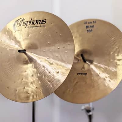 NEW Bosphorus 14" Syncopation hi-hats (88g/1096g) with video sound file image 2