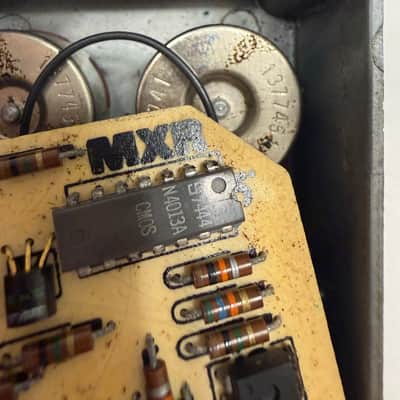MXR MX-103 Blue Box Octave Fuzz Vintage 1974 Bud Box Script Logo Effect Pedal image 14