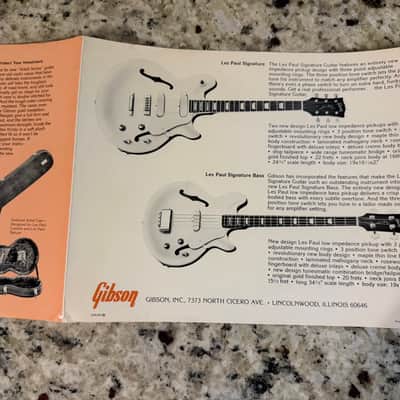 Gibson Look Ahead To Gibson Brochure 70s Howard Roberts gospel L6-S Les Paul signature Guitar & Bass image 7