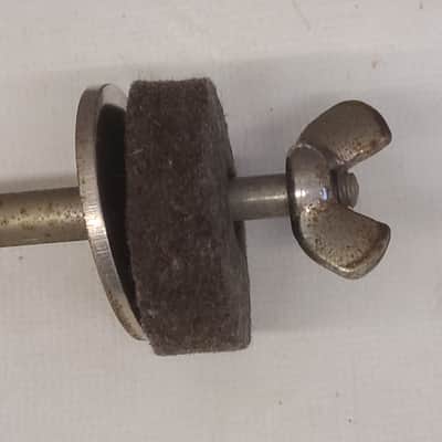 Vintage Leedy "Z" Cymbal Arm & Drum Hoop Mount W/Clamp Nickel 1930's image 6