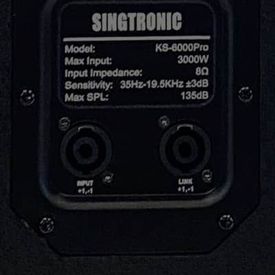 Singtronic Professional 6000W Vocal Karaoke 15" Speakers (Pair) image 6