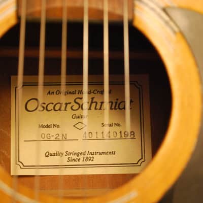 OSCAR SCHMIDT ACOUSTIC GUITAR OG2N 1998 image 10