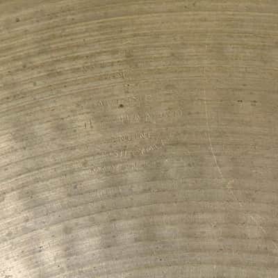 14" VERY LIGHT 1960s EARLY Zildjian A NEW BEAT Hihats 843g 1380g image 4