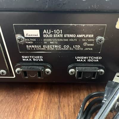 Sansui AU-101 Solid State Stereo Amplifier Vintage Audio Sound Tested image 18