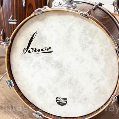 Sonor Vintage Series Rosewood SemiGloss Beech Shell Bank – Made in Germany image 7