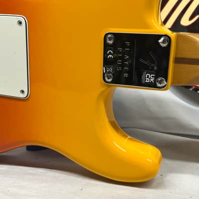 Fender Player Plus Stratocaster Strat Left-Handed Lefty Electric Guitar MIM - Made in Mexico - Tequila Sunrise image 15