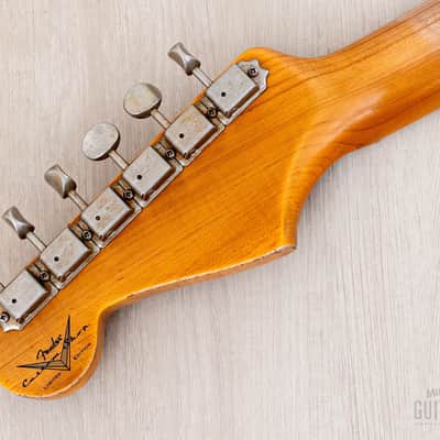 2024 Fender Custom Shop Limited Edition 1954 Stratocaster 70th Anniversary Heavy Relic, Cimarron Red Over Two-Tone Sunburst image 5