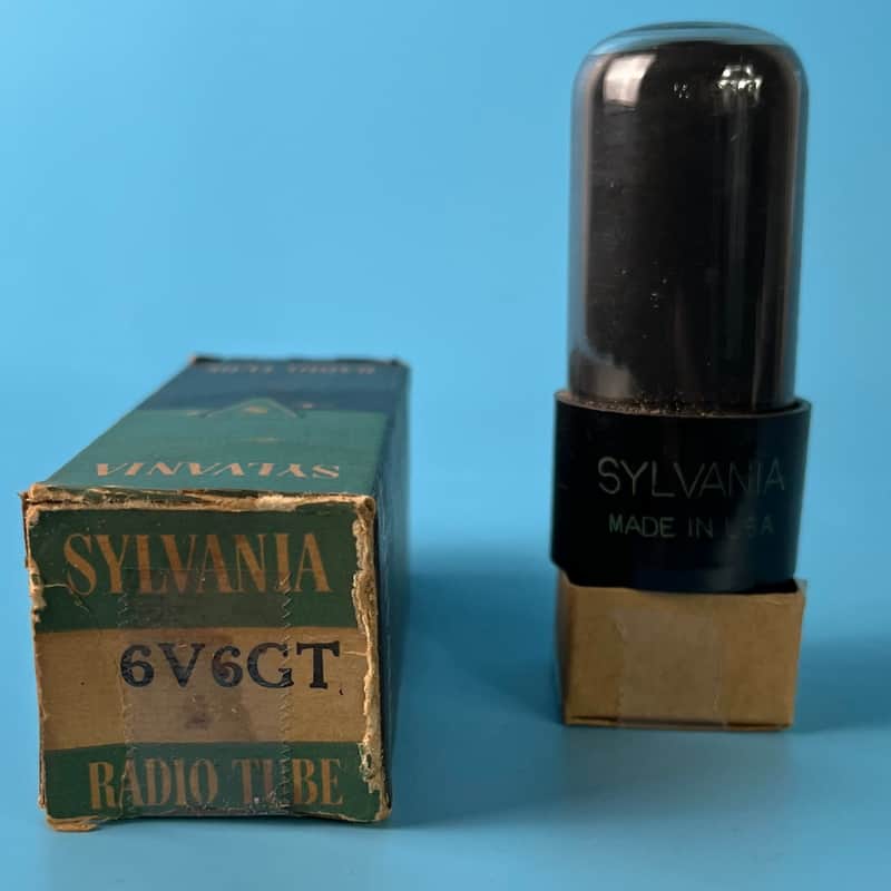 1961 Sylvania  6V6GT Vintage Smoked Glass Vacuum Tube! Tests Good! T559 image 1