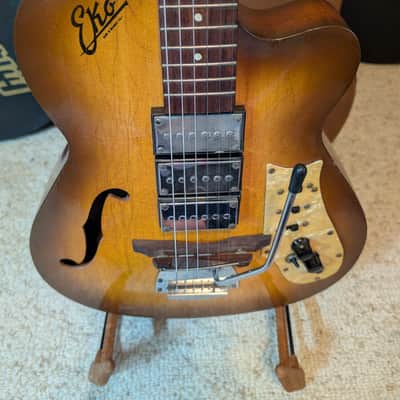 1960s Eko Model 100 Hot Rod Electric Guitar Vintage 3-Pickup Hollow Body Archtop Conversion image 8