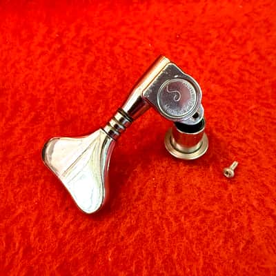 Schaller M4 Bass tuner TREBLE side 1970 - Chrome original vintage Alembic kramer USA image 1