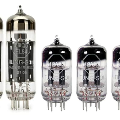 Tung-Sol Fender Blues Jr / Pro Jr Tube Upgrade Kit, Vox AC15 | 2x EL84, 3x 12AX7 | Free Ship