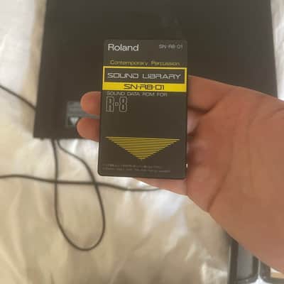 Roland R-8M Total Percussion Sound Module + sound cards1980s - Black image 6