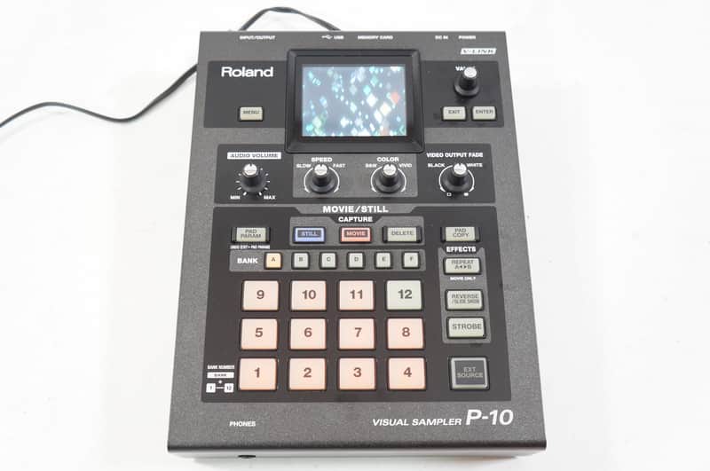 Roland P-10 Visual Sampler Audio Video Movie Sample Pad VJ DJ P10