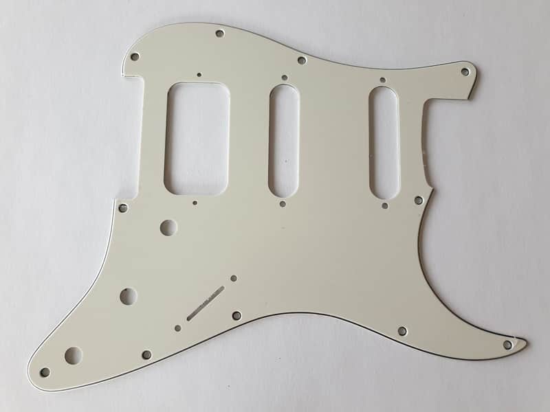 Stratocaster HSS guitar pickguard 3ply parchment fits USA and MIM Fender image 1