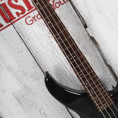 Yamaha TRBX604FM TBL 4 String Electric Bass Guitar Flame Maple Top Trans Black image 9