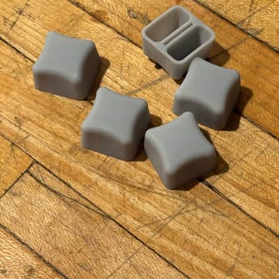 Replacement Knobs (x5) - Telefunken Echomixer 1960's - Gray image 3