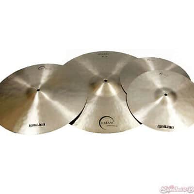 Dream Ignition Series Large 3-Piece Cymbal Box Set (Hi Hats, Crash, Contact Crash/Ride) w/ FREE Bag image 3