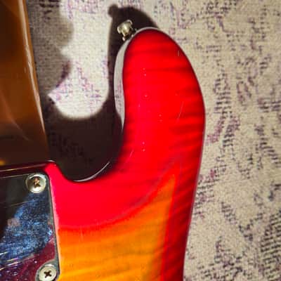 Fender Jazz Bass 1991 - Photo Flame. Made In Japan image 6
