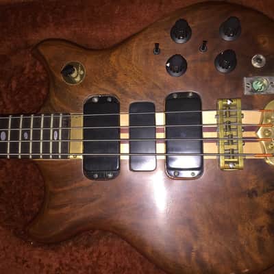 Alembic Short scale bass series 1 1979 Burl Walnut image 1