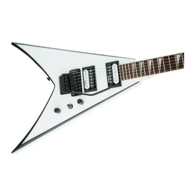 Jackson JS Series King V JS32, White with Black Bevels Electric Guitar image 5