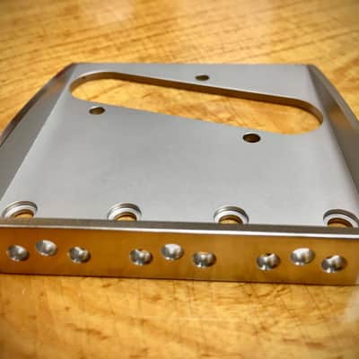 Van Dyke-Harms Telecaster Hybrid Bridge-Stainless Steel, Toploader, String Through image 4
