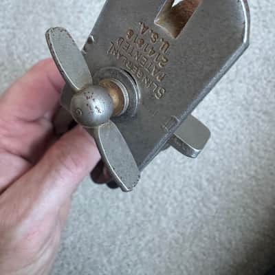 Slingerland Cloud Badge era Radio King Rack Tom Drum Arm Mount Part 30s - Nickel image 12