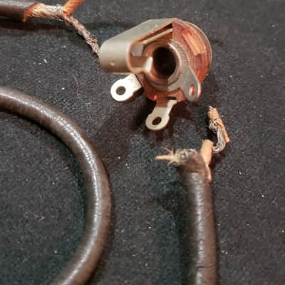 50’s Les Paul Jack 17” Insulated Wire Vintage Gibson Switchcraft Output 1950’s image 3