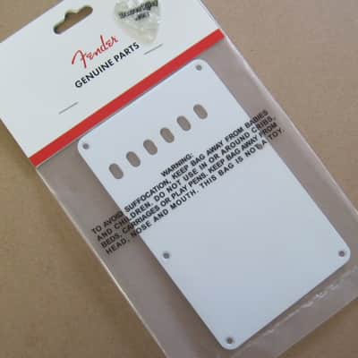 Fender Vintage Stratocaster Backplate 1-ply White 0991320000 image 1