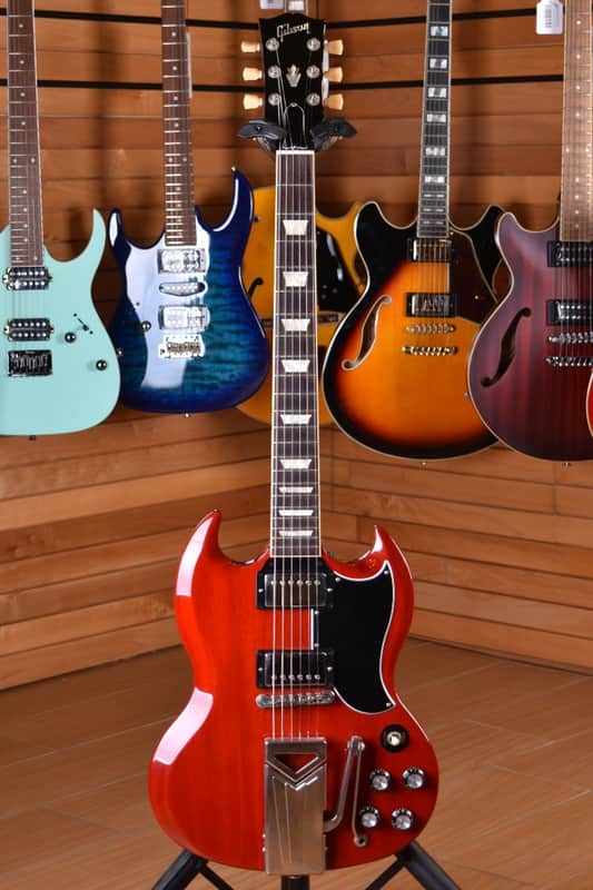 Gibson SG Standard 1961 Sideways Vibrola Vintage Cherry - Mint