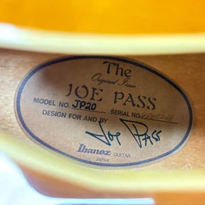 Ibanez JP20 Joe Pass Signature 1990 - Tobacco Burst image 6