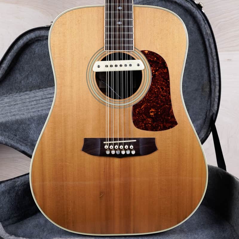 Aria SW-20T 12-String Acoustic Guitar MIJ 1980 Natural Made in Japan w/ Hard Case image 1