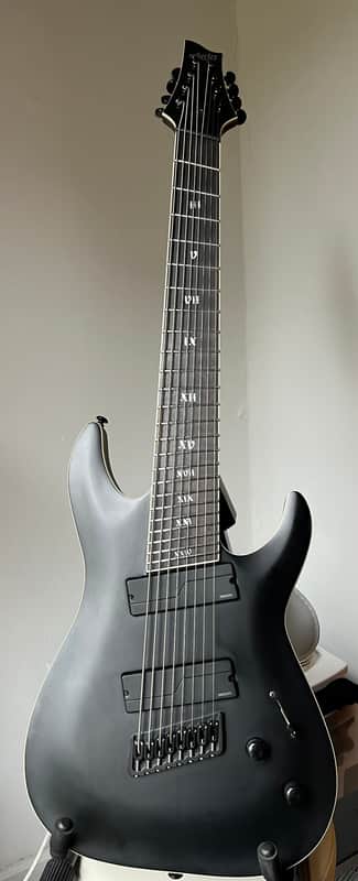 Schecter C-8 SLS Elite Evil Twin Multiscale 2021 - Present - Satin Black